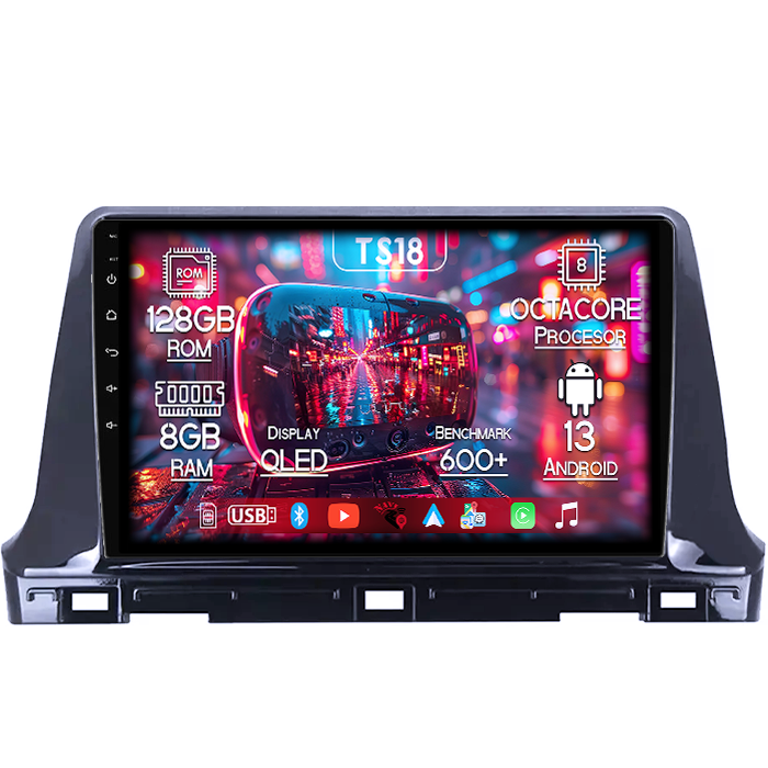 Navigatie dedicata KIA Seltos 2016-2020, 8GB RAM 128GB ROM, Octacore, Platforma TS18, Android 13, Display QLED 10”, Suporta camera 360º, DSP, Carplay&Android Auto, SIM 4G, Ventilator Activ [1]