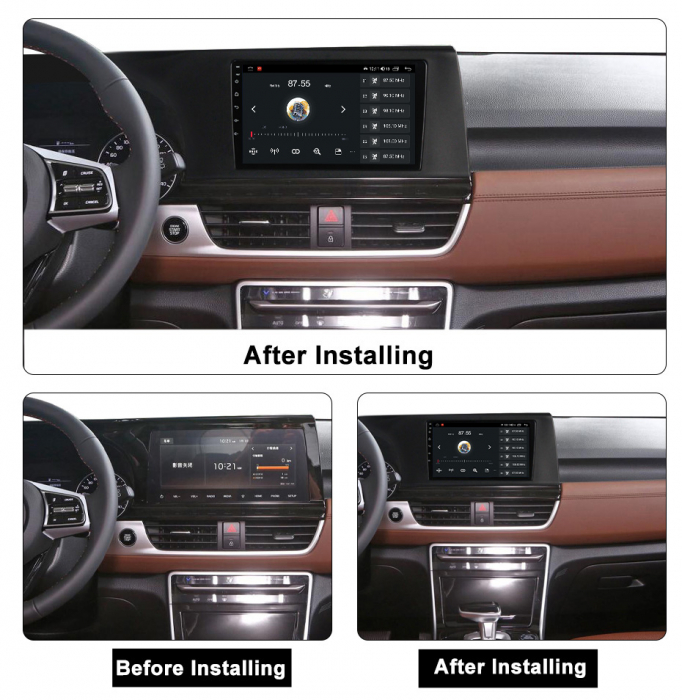 (Resigilata) Navigatie dedicata Kia Seltos KX3 2020, 2GB RAM 32GB ROM, Quad Core, Display 9" IPS Full HD, Carplay, Android 13, Bluetooth, Magazin Play, Suport camere AHD [2]