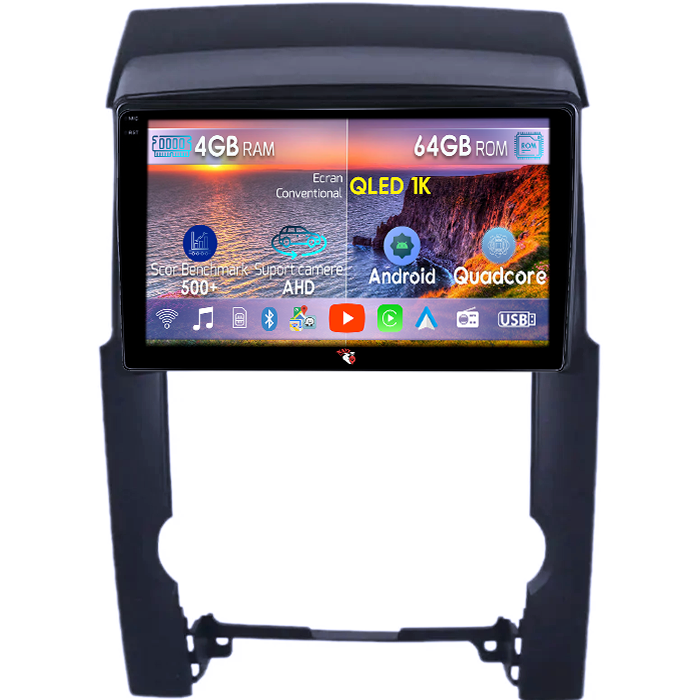 Navigatie dedicata Kia Sorento 2 2009-2012, 4GB RAM 64GB ROM, Octacore, Android 14, Display QLED 1K 9", Carplay&Android Auto, SIM 4G, Ventilator Activ [1]