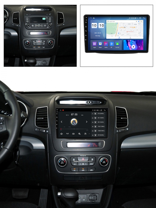 (Resigilata) Navigatie dedicata Kia Sorento 2013-2014, 2GB RAM 32GB ROM, Quad Core, Display 9" IPS Full HD, Carplay, Android 13, Bluetooth, Magazin Play, Suport camere AHD [7]