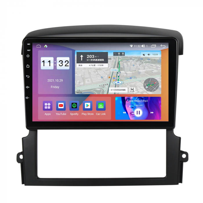 Navigatie dedicata Kia Sorento 2002-2011, 4GB RAM 32 ROM, Android 13, Display QLED, 9",DSP, Carplay, Android Auto, Internet, Youtube , Waze , WI-FI , USB , Bluetooth , Mirrorlink [3]