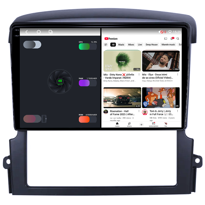 Navigatie dedicata Kia Sorento 2002-2011, 4GB RAM 32GB ROM, Octacore, Android 14, Display QLED 1K 9", DSP, Carplay&Android Auto, SIM 4G, Bluetooth, Ventilator Activ [3]