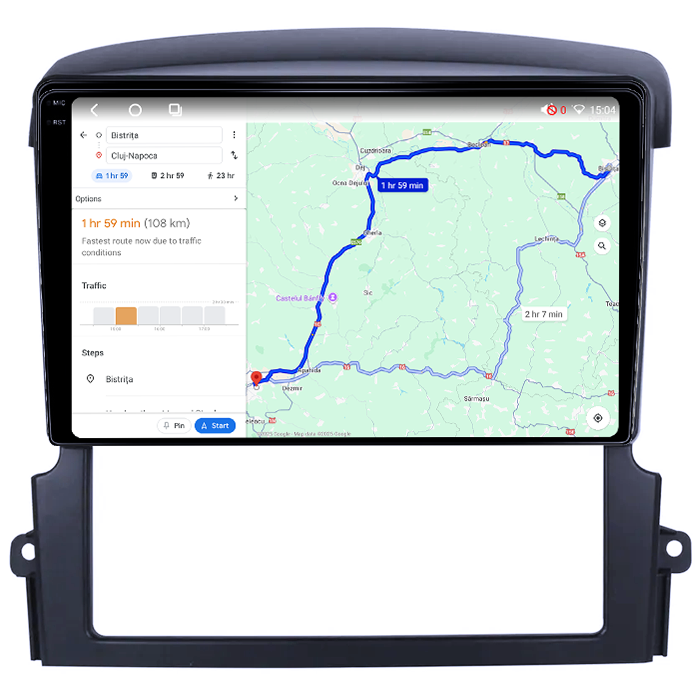 Navigatie dedicata Kia Sorento 2002-2011, 4GB RAM 32GB ROM, Octacore, Android 14, Display QLED 1K 9", DSP, Carplay&Android Auto, SIM 4G, Bluetooth, Ventilator Activ [6]