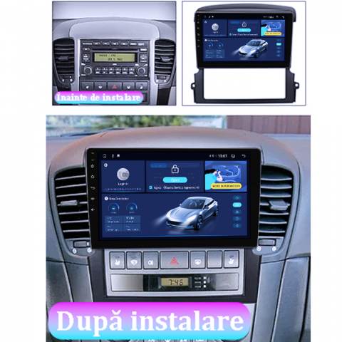 Navigatie dedicata Kia Sorento 2002-2011, 4GB RAM 64GB ROM, Quad Core, Display 9" QLED 1K, Carplay, Android 14, Bluetooth, Magazin Play, Suport Camere AHD [2]