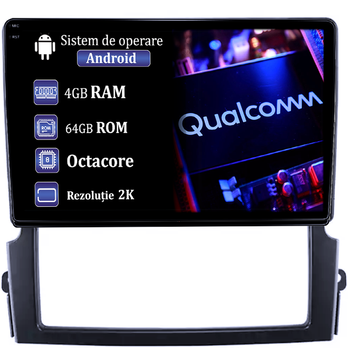 Navigatie dedicata Kia Sorento 2002-2011, 4GB RAM 64GB ROM, Procesor Qualcomm Octacore, Android 14, Rezolutie 2K, Display QLED 9", DSP, Carplay&Android Auto, SIM 4G [1]