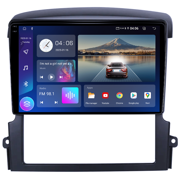 Navigatie dedicata Kia Sorento 2002-2011, 4GB RAM 64GB ROM, Quad Core, Display 9" QLED 1K, Carplay, Android 14, Bluetooth, Magazin Play, Suport Camere AHD [4]
