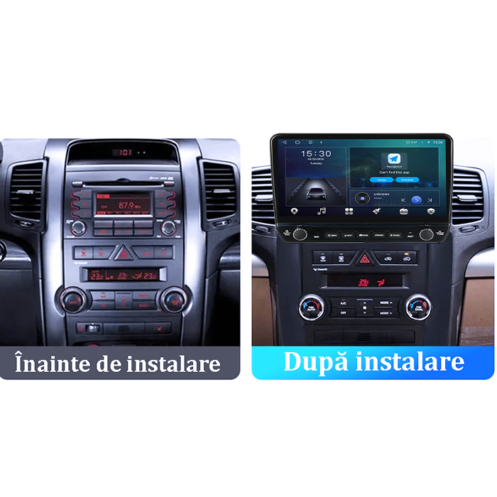 Navigatie dedicata Kia Sorento 2009-2012 Tesla cu butoane rotative model 2024, 4GB RAM 64GB ROM, Procesor Quadcore, Android 14, Display QLED 10", DSP, Carplay&Android Auto [7]