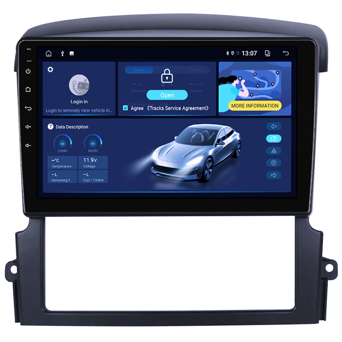 Navigatie dedicata Kia Sorento 2006-2009, 8GB RAM 128GB ROM, Octacore, Platforma TS18, Android 13, Display QLED 9”, Suporta camera 360º, DSP, Carplay&Android Auto, SIM 4G, Ventilator Activ [2]