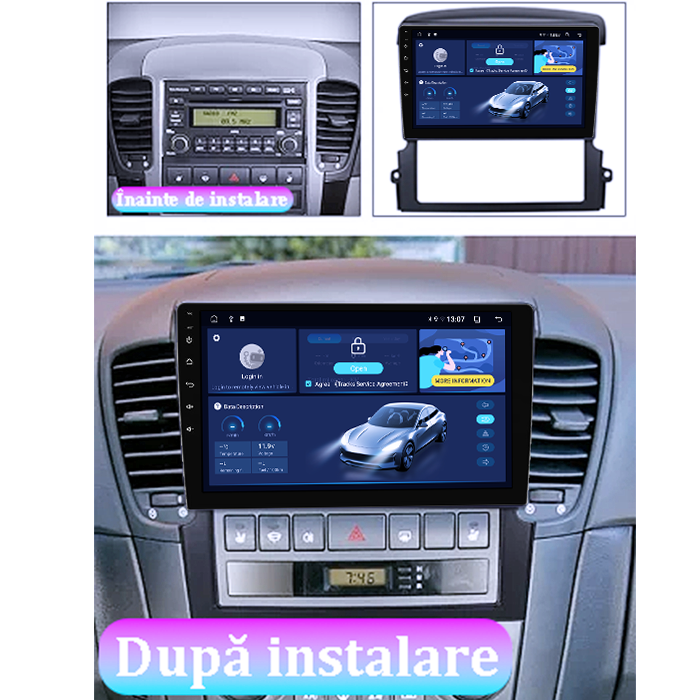 Navigatie dedicata Kia Sorento 2006-2009, 8GB RAM 128GB ROM, Octacore, Platforma TS18, Android 13, Display QLED 9”, Suporta camera 360º, DSP, Carplay&Android Auto, SIM 4G, Ventilator Activ [5]