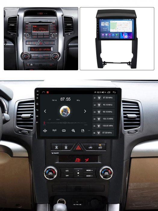 Navigatie dedicata KIA Sorento 2009-2012, 4GB RAM 32 ROM, Android 13, Display QLED, 10",DSP, Carplay, Android Auto, Internet, Youtube , Waze , WI-FI , USB , Bluetooth , Mirrorlink [7]