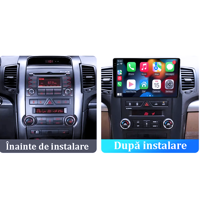 Navigatie dedicata KIA Sorento 2009-2012, 4GB RAM 64GB ROM, Procesor Qualcomm Octacore, Android 14, Rezolutie 2K, Display QLED 10", DSP, Carplay&Android Auto, SIM 4G [5]
