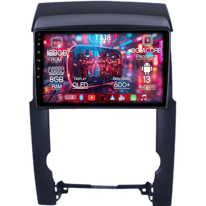 Navigatie dedicata KIA Sorento 2009-2012, 8GB RAM 128GB ROM, Octacore, Platforma TS18, Android 13, Display QLED 10”, Suporta camera 360º, DSP, Carplay&Android Auto, SIM 4G, Ventilator Activ [1]