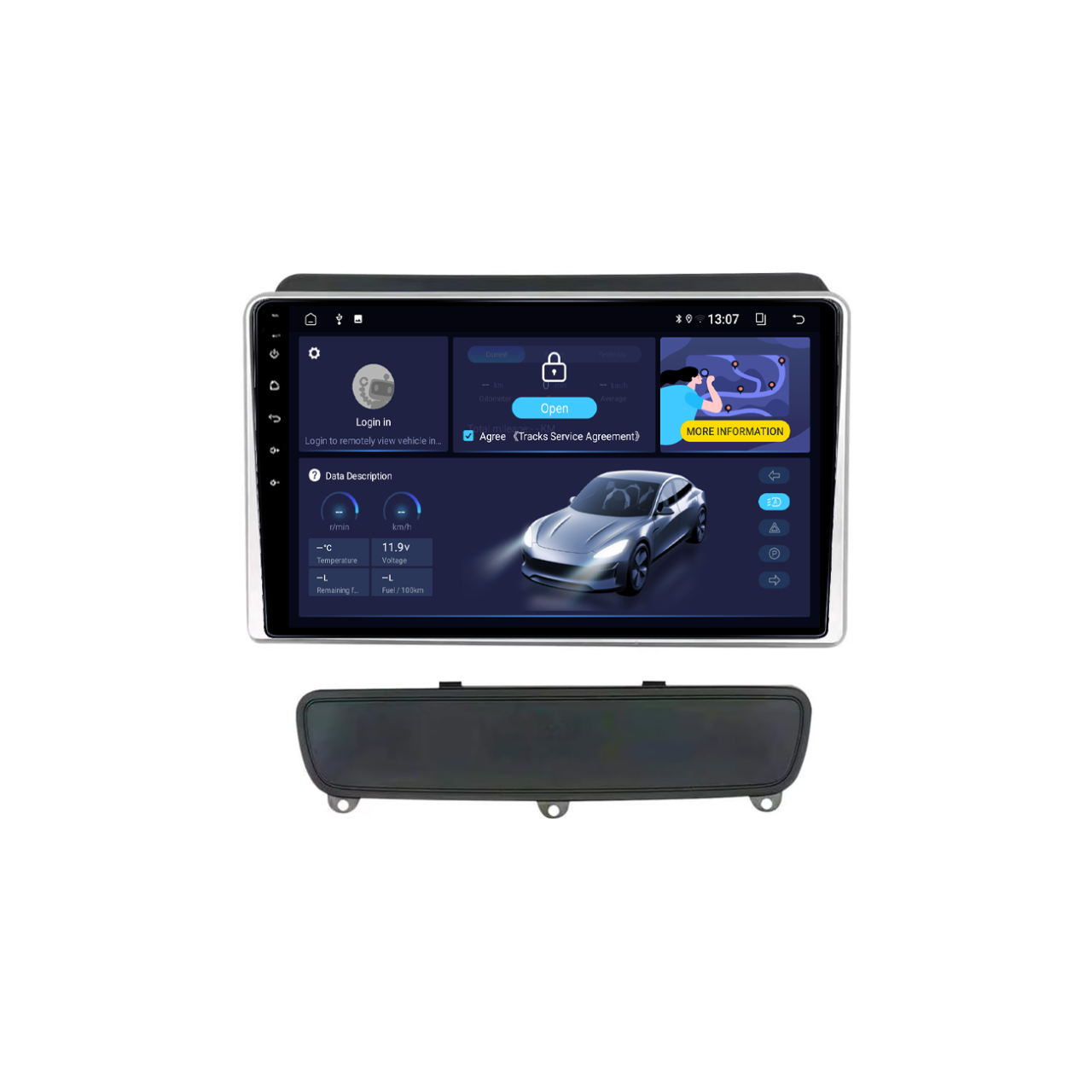 Navigatie dedicata Kia Sorento 2012- 2021 B, 4GB RAM 64GB ROM, Procesor Qualcomm Octacore, Android 14, Rezolutie 2K, Display QLED 9", DSP, Carplay&Android Auto, SIM [2]