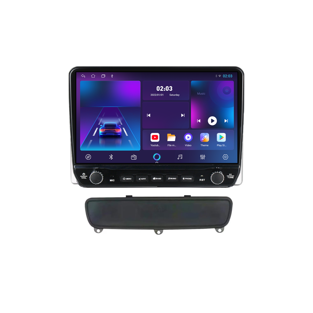 Navigatie dedicata Kia Sorento 2012- 2021 B Tesla Cu Butoane Rotative Model 2024, 4GB RAM 64GB ROM, Procesor Quadcore, Android 14, Display QLED 10", DSP, Carplay&AndroidAuto [2]