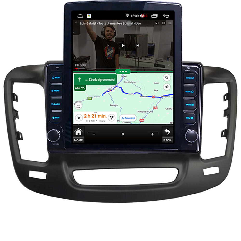 Navigatie dedicata Chrysler 200 Tesla Style, ANDROID 13, 9.7 inch , 8+128GB, Internet, Aplicatii, Waze, GPS [5]