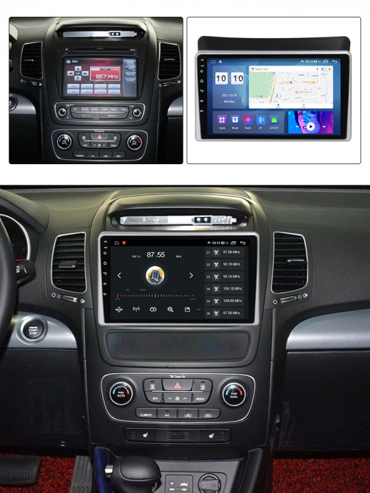 Navigatie dedicata Kia Sorento 2013-2014, 4GB RAM 64GB ROM, Octacore, Android 13, Display QLED 9", DSP, Carplay, Android Auto, Internet, Youtube, Waze, WIFI, Bluetooth [8]