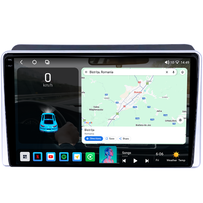 Navigatie dedicata Kia Sorento 2013-2014, 4GB RAM 64GB ROM, Octacore, Android 14, Display QLED 1K 9", Carplay&Android Auto, SIM 4G, Ventilator Activ [2]