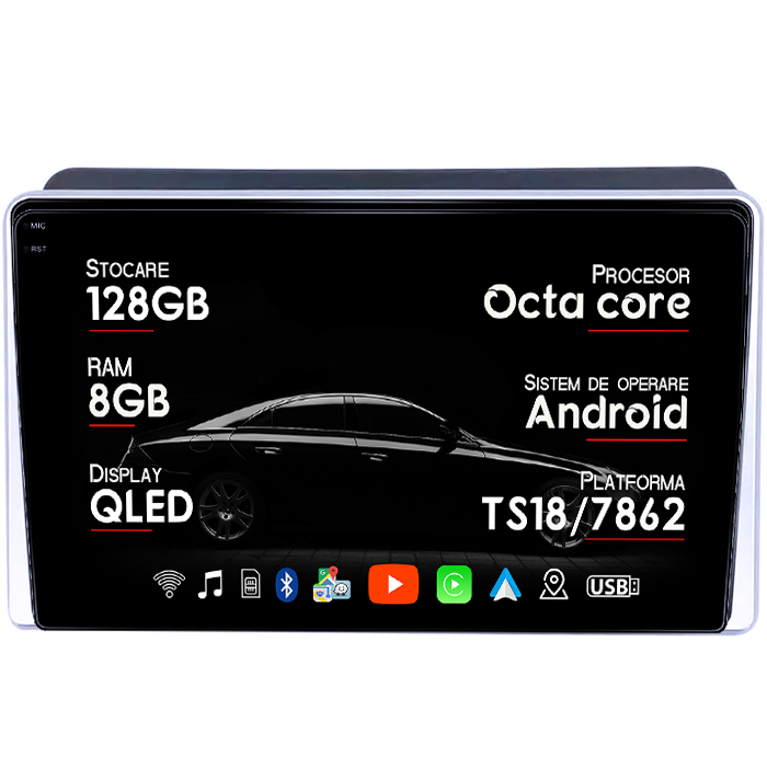 Navigatie dedicata Kia Sorento 2013-2014, 8GB RAM 128GB ROM, Octacore, Platforma TS18, Android 14, Display QLED 9", Suporta camera 360", DSP, Carplay&Android Auto, SIM 4G, Ventilator Activ [1]