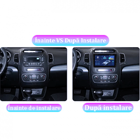 Navigatie dedicata Kia Sorento 2013-2015, 4GB RAM 64GB ROM, Quad Core, Display 9" QLED 1K, Carplay, Android 14, Bluetooth, Magazin Play, Suport Camere AHD [2]