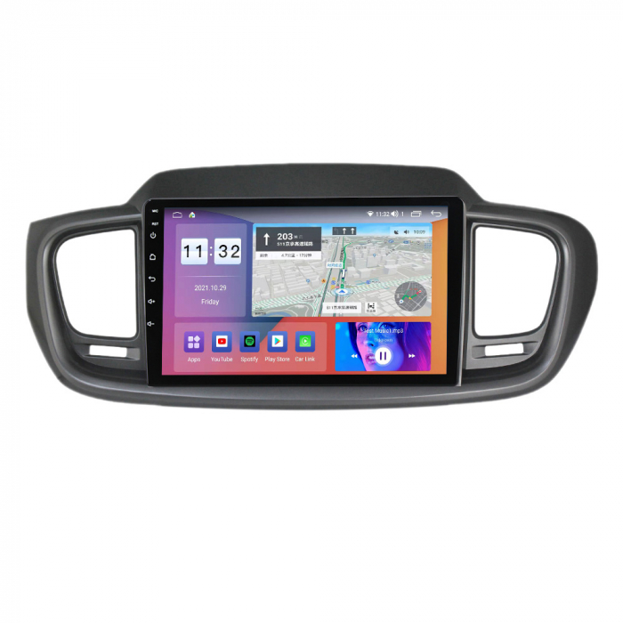 Navigatie dedicata KIA Sorento 2014-2017, 4GB RAM 32 ROM, Android 13, Display QLED, 10",DSP, Carplay, Android Auto, Internet, Youtube , Waze , WI-FI , USB , Bluetooth , Mirrorlink [4]