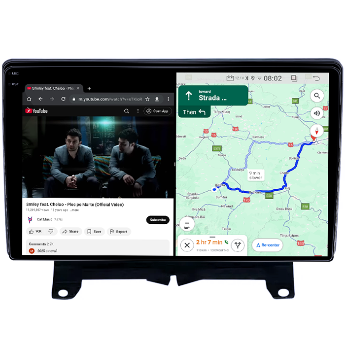 Navigatie dedicata Land Rover /Range Rover Sport 2005-2010, 12GB RAM 256GB ROM, Android 14, Rezolutie 2K, Display QLED, 9", DSP, Carplay, Android Auto, Internet, Youtube, Waze, Wi Fi, USB [4]