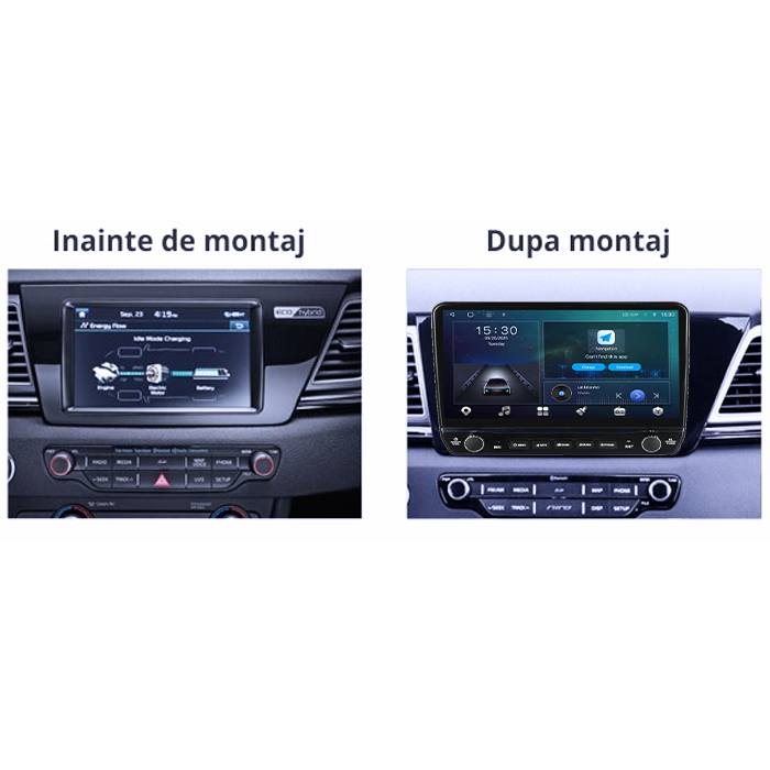 Navigatie dedicata Kia Niro 2016-2019 Tesla cu butoane rotative model 2024, 4GB RAM 64GB ROM, Procesor Quadcore, Android 14, Display QLED 10", DSP, Carplay&Android Auto [7]