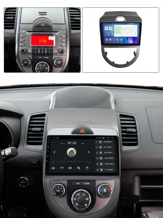 (Resigilata) Navigatie dedicata Kia Soul 2010-2013, 2GB RAM 32GB ROM, Quad Core, Display 9" IPS Full HD, Carplay, Android 13, Bluetooth, Magazin Play, Suport camere AHD [5]
