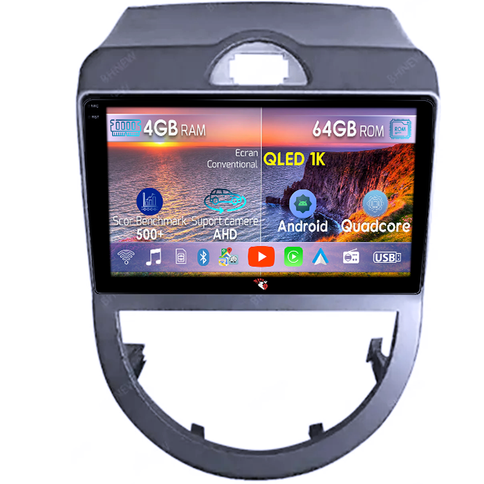 Navigatie dedicata Kia Soul 2010-2013, 4GB RAM 64GB ROM, Octacore, Android 14, Display QLED 1K 9", Carplay&Android Auto, SIM 4G, Ventilator Activ [1]