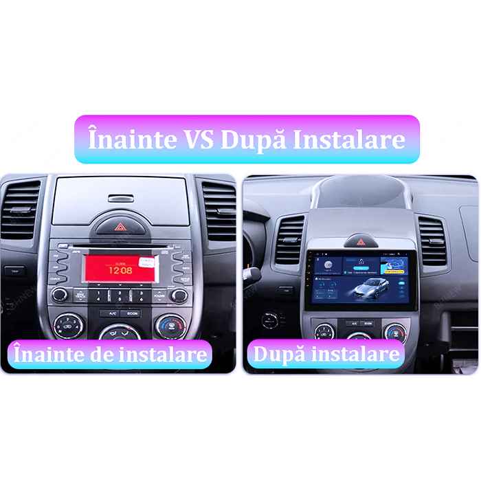 Navigatie dedicata Kia Soul 2010-2013, 4GB RAM 64GB ROM, Octacore, Android 14, Display QLED 1K 9", Carplay&Android Auto, SIM 4G, Ventilator Activ [5]