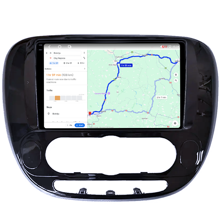 Navigatie dedicata Kia Soul 2013-2019, 4GB RAM 64GB ROM, Octacore, Android 14, Display QLED 1K 9", Carplay&Android Auto, SIM 4G, Ventilator Activ [4]