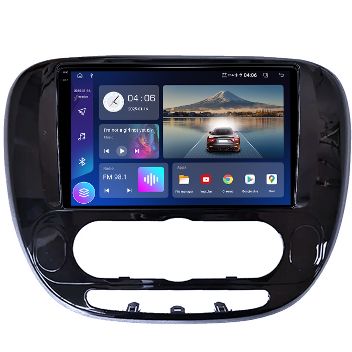 Navigatie dedicata Kia Soul 2013-2019, 4GB RAM 64GB ROM, Quad Core, Display 9" QLED 1K, Carplay, Android 14, Bluetooth, Magazin Play, Suport Camere AHD [4]