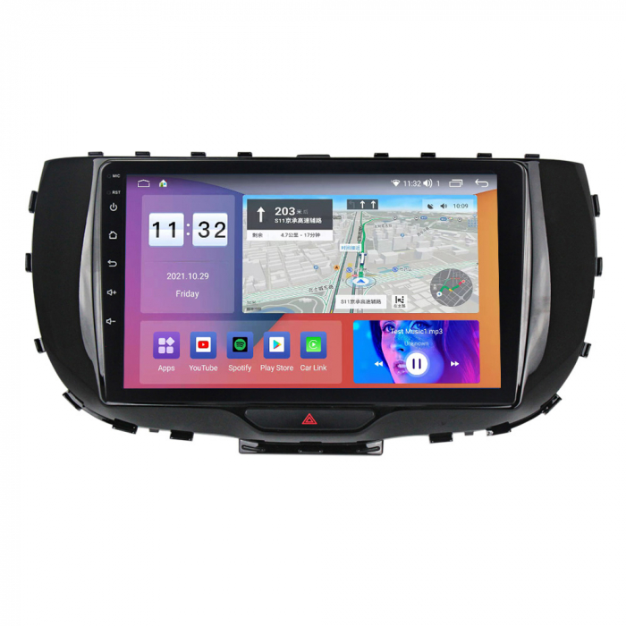 Navigatie dedicata Kia Soul 2019-2020, 4GB RAM 64GB ROM, Octacore, Android 13, Display QLED 9", DSP, Carplay, Android Auto, Internet, Youtube, Waze, WIFI, Bluetooth [3]