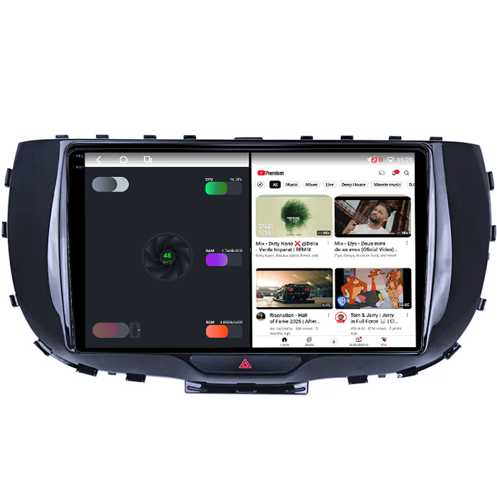 Navigatie dedicata Kia Soul 2019-2020, 4GB RAM 64GB ROM, Octacore, Android 14, Display QLED 1K 9", Carplay&Android Auto, SIM 4G, Ventilator Activ [3]