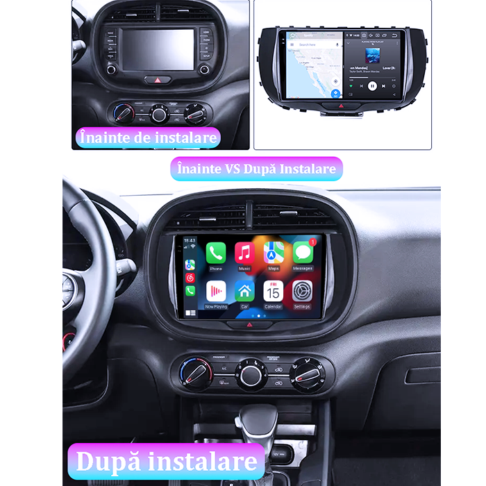 Navigatie dedicata Kia Soul 2019-2020, 4GB RAM 64GB ROM, Procesor Qualcomm Octacore, Android 14, Rezolutie 2K, Display QLED 9", DSP, Carplay&Android Auto, SIM 4G [5]