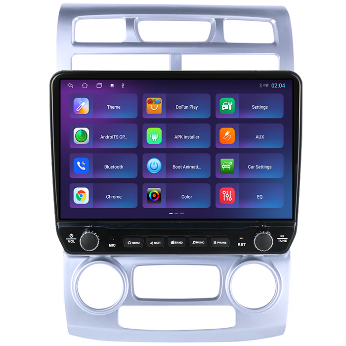 Navigatie dedicata Kia Sportage 2004-2007 Tesla cu butoane rotative model 2024, 4GB RAM 64GB ROM, Procesor Quadcore, Android 14, Display QLED 10", DSP, Carplay&Android Auto [4]