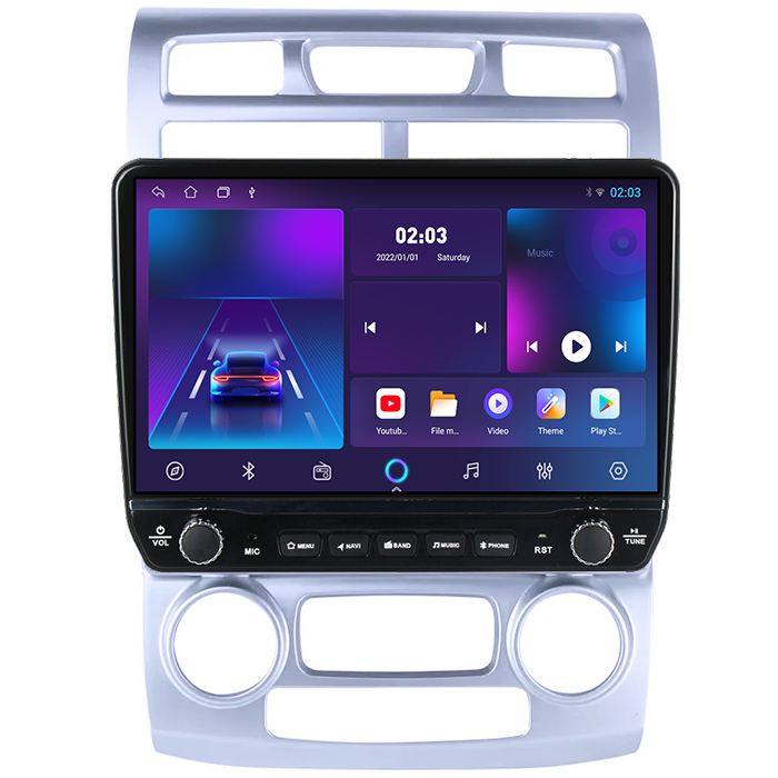 Navigatie dedicata Kia Sportage 2004-2007 Tesla cu butoane rotative model 2024, 4GB RAM 64GB ROM, Procesor Quadcore, Android 14, Display QLED 10", DSP, Carplay&Android Auto [5]