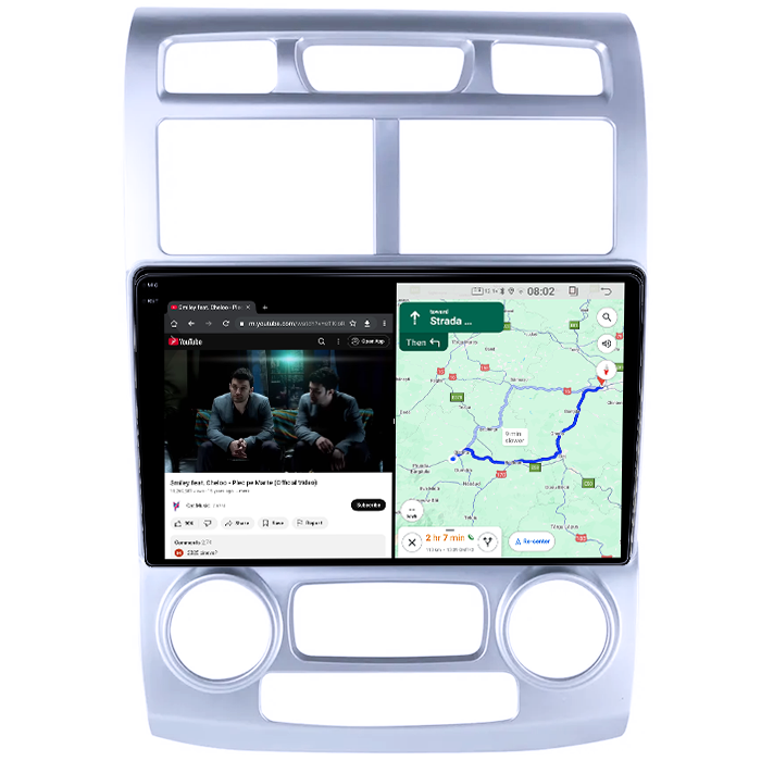 Navigatie dedicata Kia Sportage 2004-2007, 4GB RAM 64GB ROM, Quad Core, Display 9" QLED 1K, Carplay, Android 14, Bluetooth, Magazin Play, Suport Camere AHD [6]