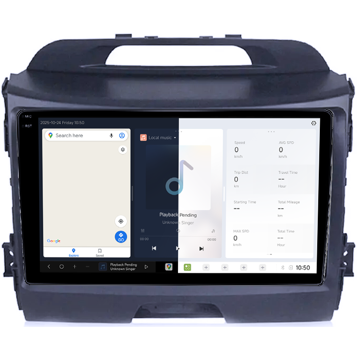 Navigatie dedicata Kia Sportage 2010-2016, DUDU3, 4GB RAM 64GB ROM, Octacore, Platforma 8581, Android, Display QLED 9", DSP, Carplay&AndroidAuto [2]
