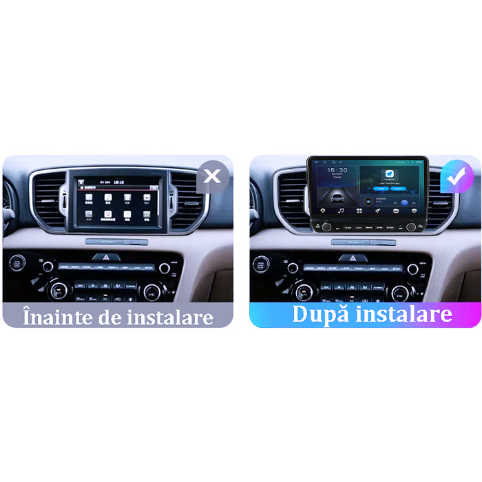 Navigatie dedicata Kia Sportage 2016+ Tesla cu butoane rotative model 2024, 4GB RAM 64GB ROM, Procesor Quadcore, Android 14, Display QLED 10", DSP, Carplay&Android Auto [7]