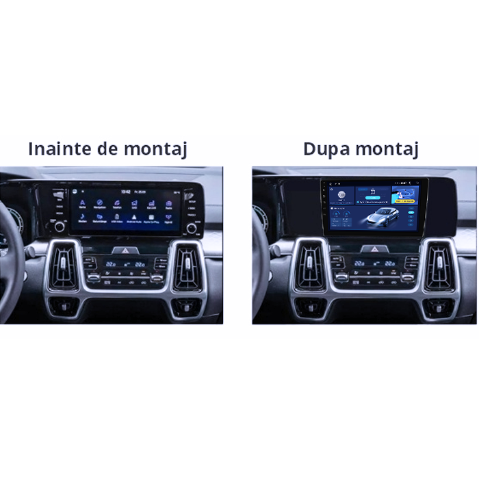 Navigatie dedicata Kia Sorento 2020+, 12GB RAM 256GB ROM, Android 14, Rezolutie 2K, Display QLED, 9", DSP, Carplay, Android Auto, Internet, Youtube, Waze, Wi Fi, USB [5]