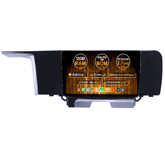 Navigatie dedicata Kia Sorento 2020+, 12GB RAM 256GB ROM, Android 14, Rezolutie 2K, Display QLED, 9", DSP, Carplay, Android Auto, Internet, Youtube, Waze, Wi Fi, USB [1]