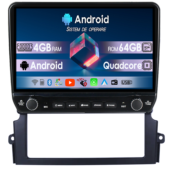Navigatie dedicata Kia Sorento 2002-2011 Tesla cu butoane rotative model 2024, 4GB RAM 64GB ROM, Procesor Quadcore, Android 14, Display QLED 10", DSP, Carplay&Android Auto [1]