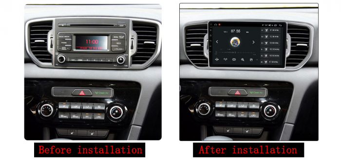 Navigatie dedicata Kia Sportage 4 KX5 2016-2018, 4 GB RAM 32 ROM, Android 13, Display QLED, 9",DSP, Carplay, Android Auto, Internet, Youtube , Waze , WI-FI , USB , Bluetooth , Mirrorl [5]