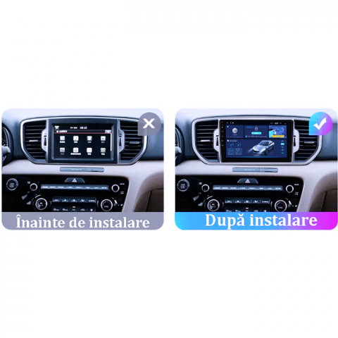 Navigatie dedicata Kia Sportage 4 KX5 2016-2018, 4GB RAM 64GB ROM, Quad Core, Display 9" QLED 1K, Carplay, Android 14, Bluetooth, Magazin Play, Suport Camere AHD [4]