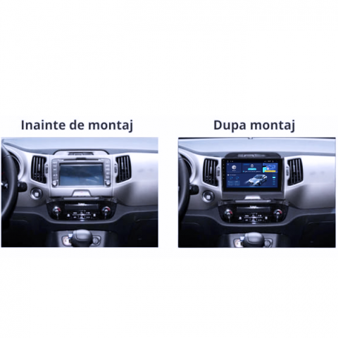 Navigatie dedicata Kia Sportage, 4GB RAM 64GB ROM, Quad Core, Display 9" QLED 1K, Carplay, Android 14, Bluetooth, Magazin Play, Suport Camere AHD [3]