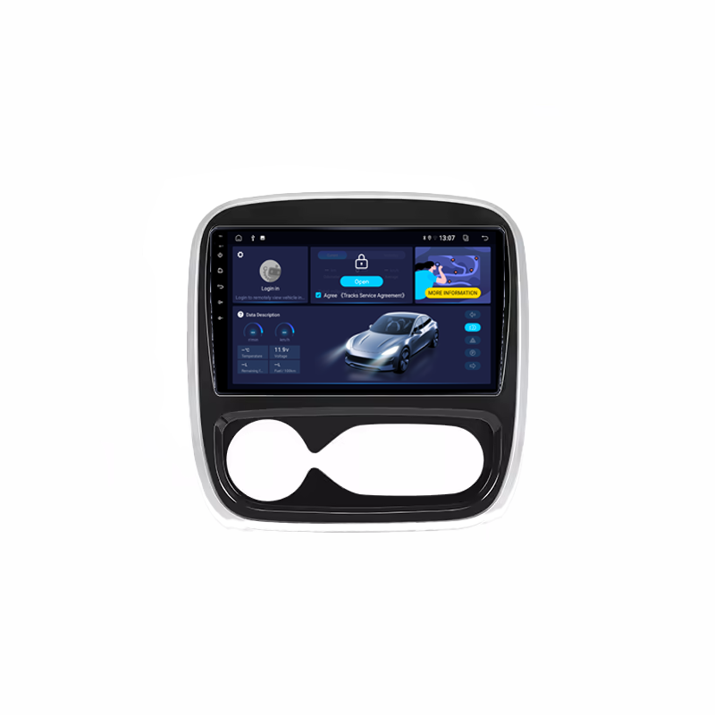Navigatie dedicata Renault Trafic 3, 4GB RAM 64GB ROM, Quadcore, Android, Display QLED  9", DSP, Carplay&Android Auto, Suport camere AHD [2]