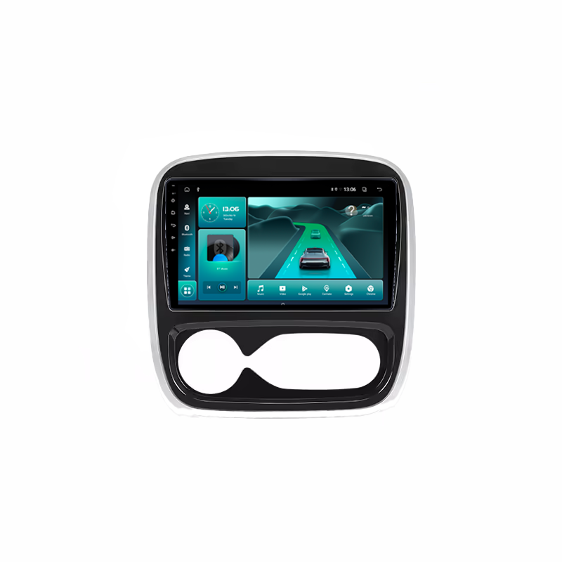 Navigatie dedicata Renault Trafic 3, 4GB RAM 64GB ROM, Quadcore, Android, Display QLED  9", DSP, Carplay&Android Auto, Suport camere AHD [4]