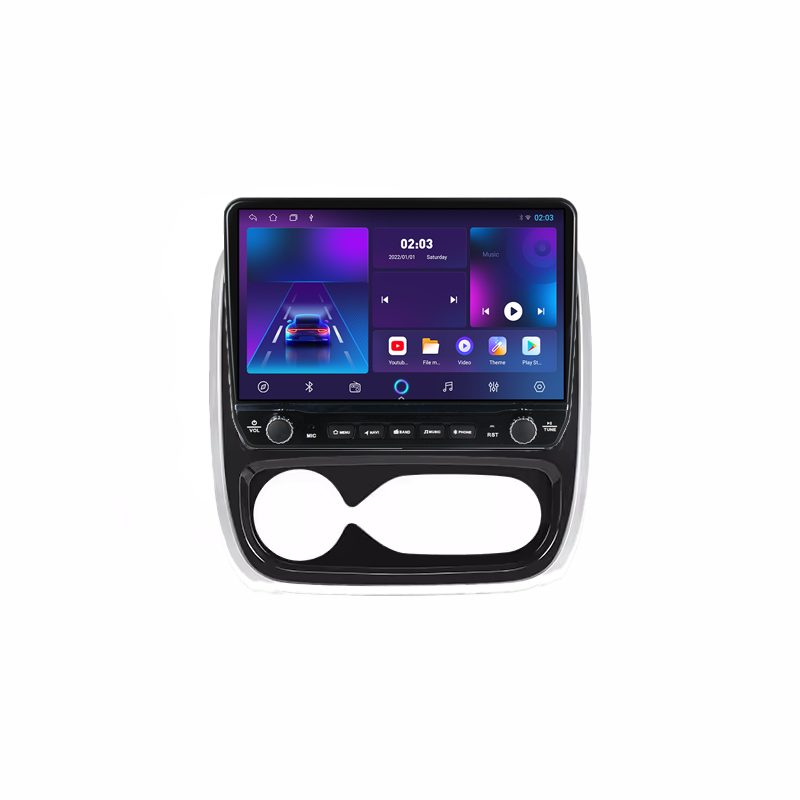 Navigatie dedicata Renault Trafic 3 Tesla Cu Butoane Rotative Model 2024, 4GB RAM 64GB ROM, Procesor Quadcore, Android, Display QLED 10", DSP, Carplay&AndroidAuto [2]
