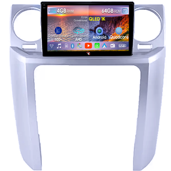 Navigatie dedicata Land Rover Discovery 3 2004-2005, 4GB RAM 64GB ROM, Octacore, Android 14, Display QLED 1K 9", Carplay&Android Auto, SIM 4G, Ventilator Activ [1]