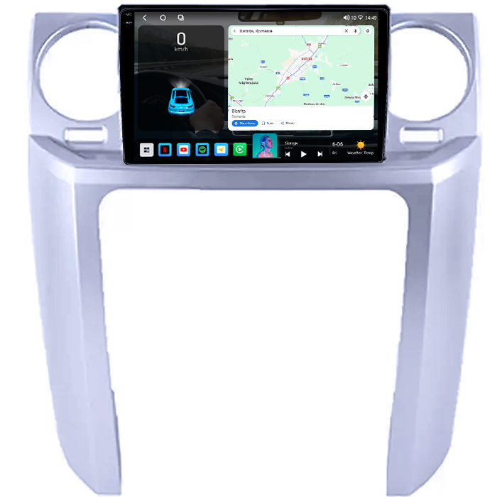 Navigatie dedicata Land Rover Discovery 3 2004-2005, 4GB RAM 64GB ROM, Octacore, Android 14, Display QLED 1K 9", Carplay&Android Auto, SIM 4G, Ventilator Activ [2]